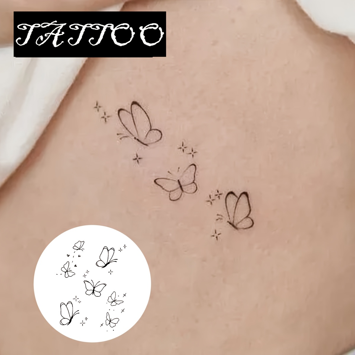 Non-permanent Tattoo Technology, Line , Waterproof And Realistic, Women's Tattoo, And Apply, Lasting 1-2 Weeks, Beginner Tattoo, Real , Simulation Sticker