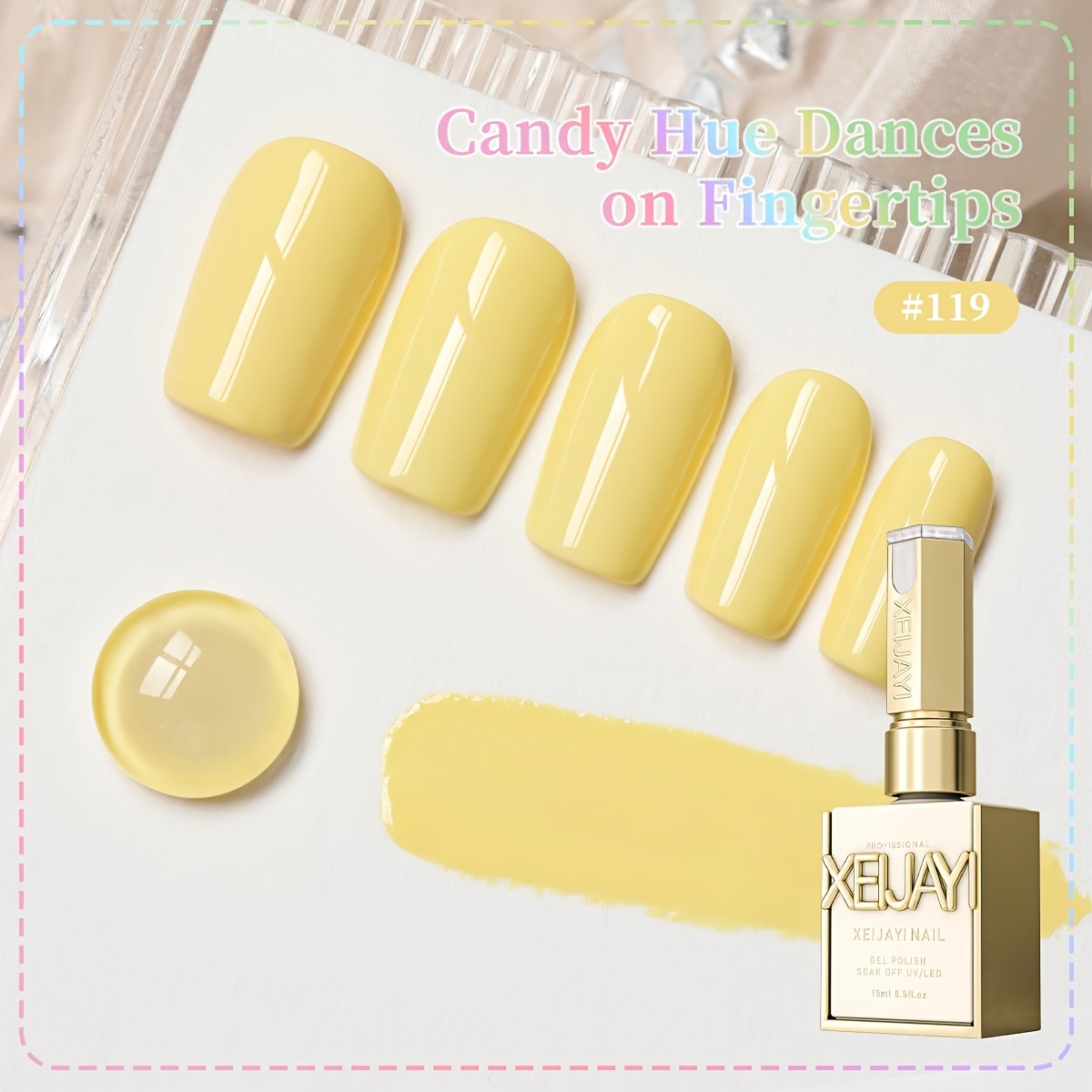 Spring Nail 2025 Art 15ml Nail Gel Polish Soaking Led Nail Gel Salon Female Nail Art Tools