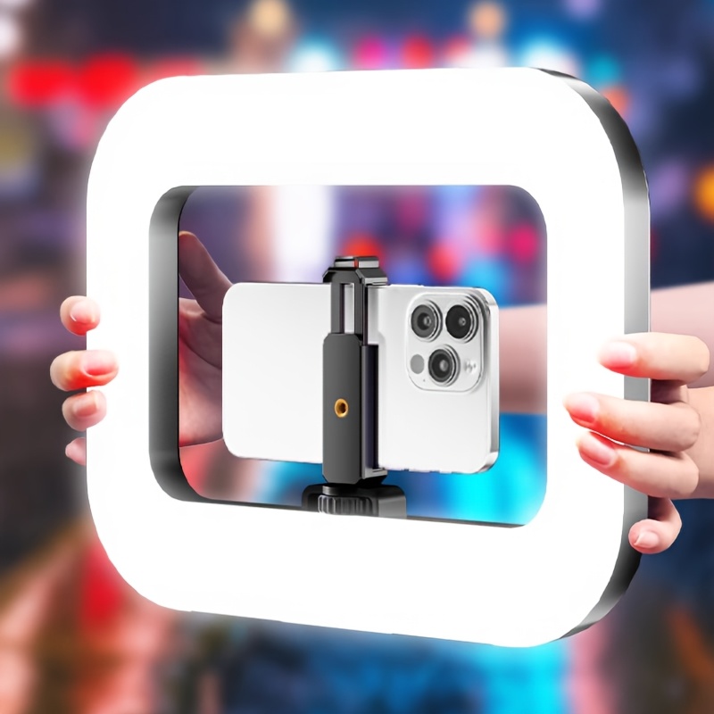   and smartphone stabilizer kit with an   featuring a large 3600mah battery designed for smartphone video equipment with three color temperature settings suitable for smartphone selfies and live streaming lighting