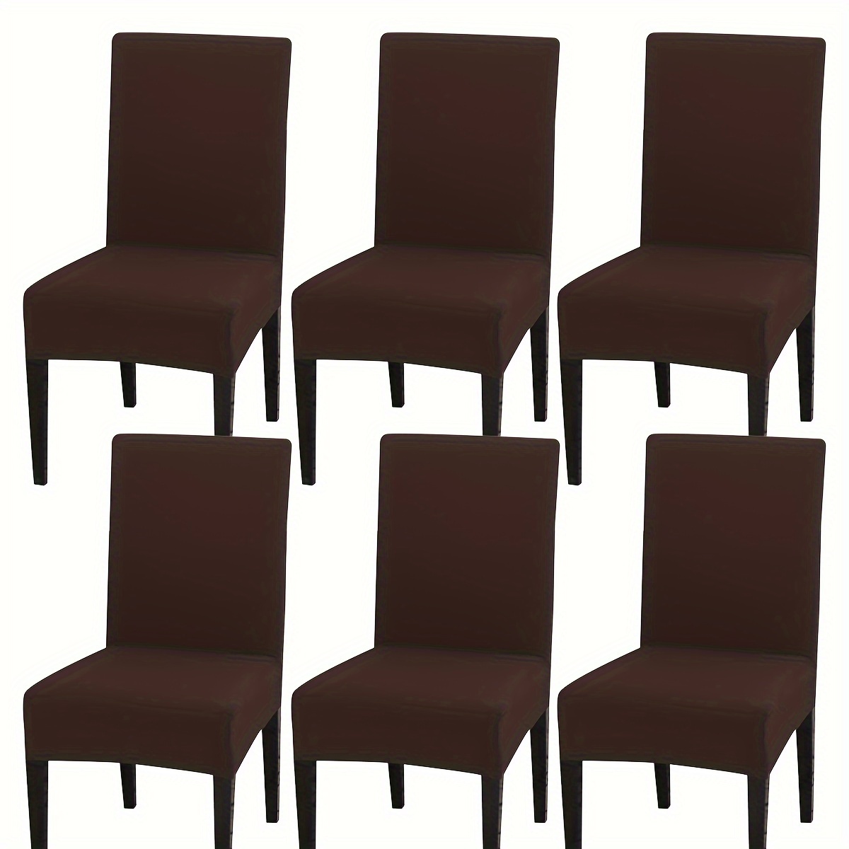 4/6/8/10pcs Solid/ Elastic S Size Chair Covers, Furniture Protector For Home Decor Living Room Kitchen Dining