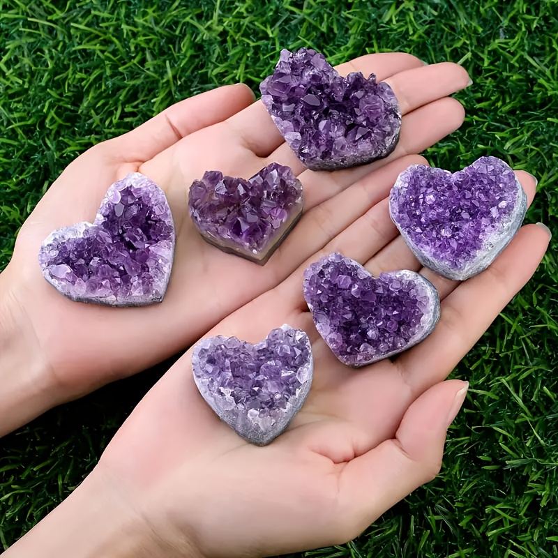 

Bohemian Amethyst Heart-shaped Crystal - Home Decor & Unique Gift Idea, Bohemia Style