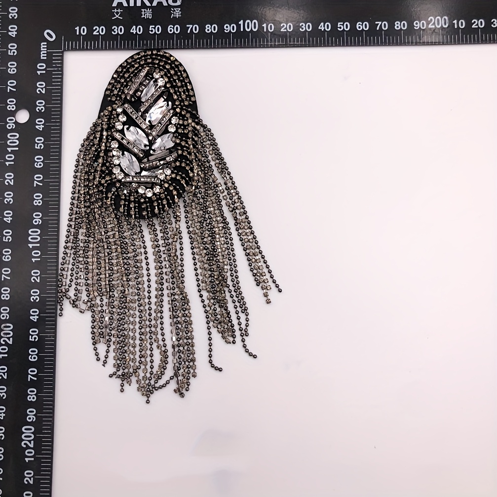 Glass Tassel Epaulettes for Men's Suits
