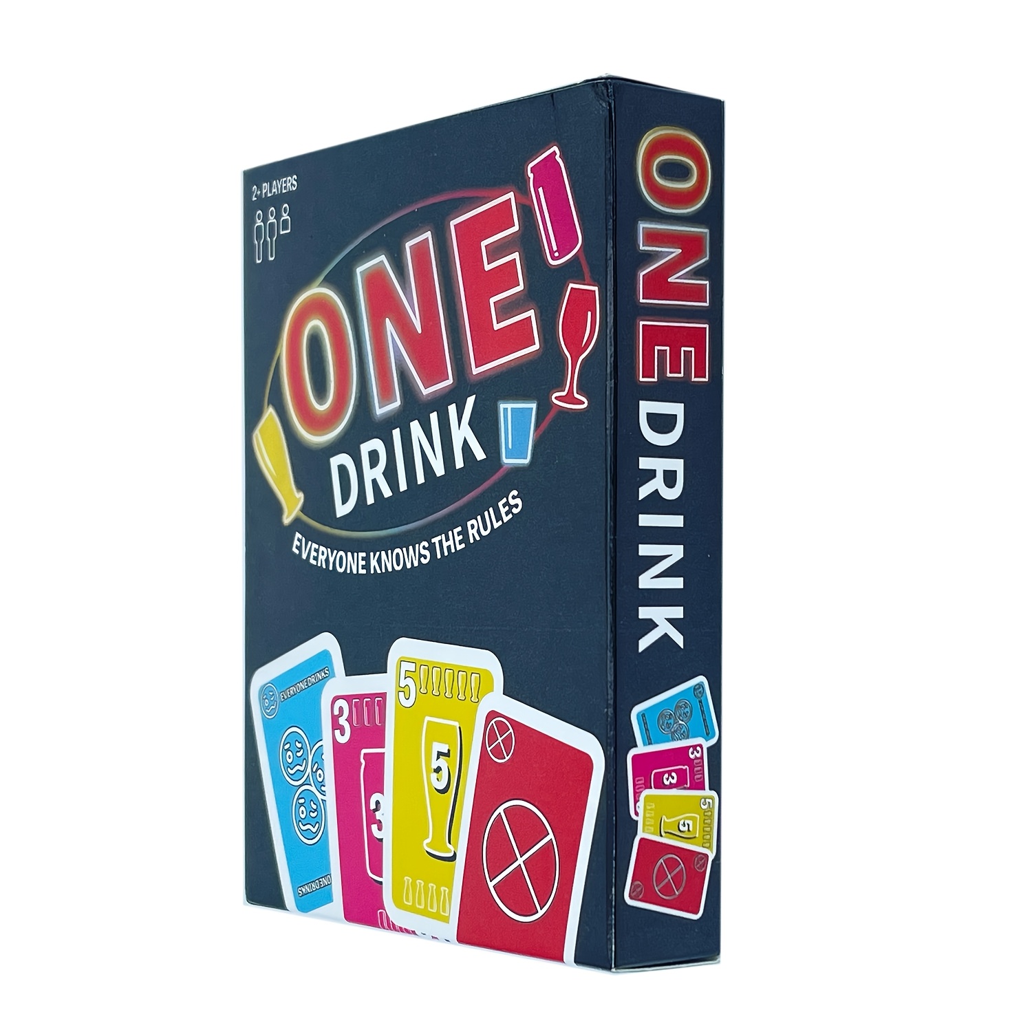 One Drink: Ultiem Feest Drankkaartspel voor Volwassenen - Leuk Sociaal Interactief Bordspel met Kleurrijke Regels & Drankkaarten