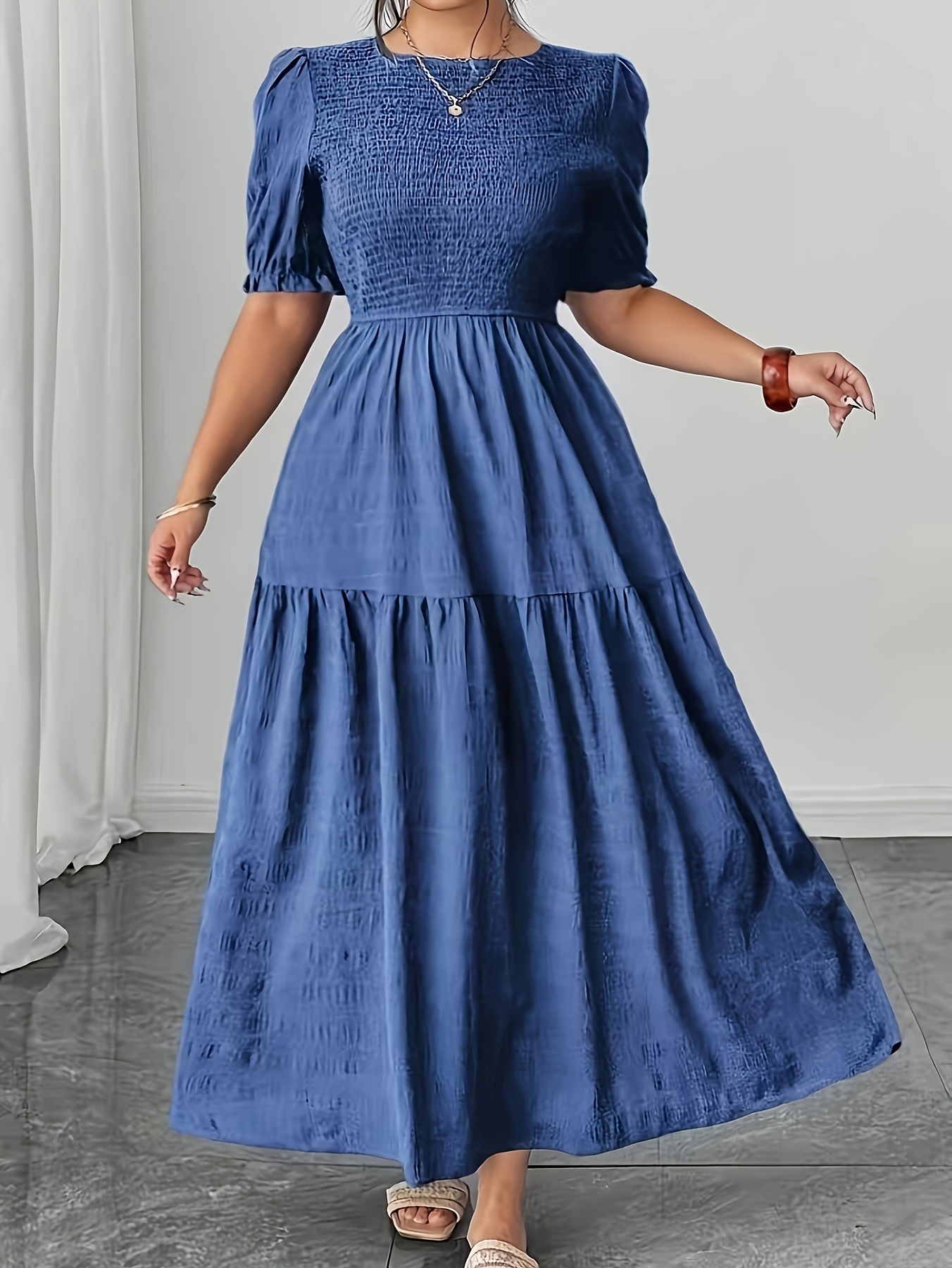 plus size bridesmaid dresses blue - Mauritius