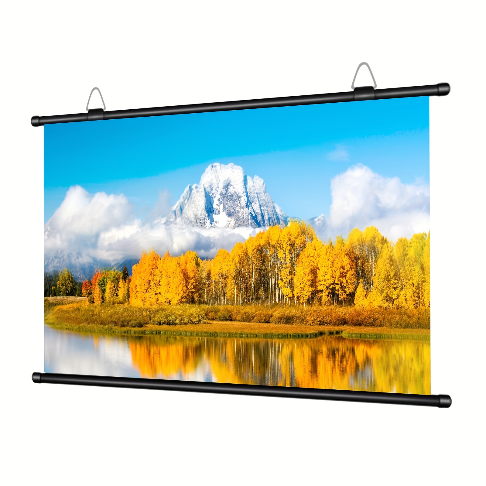 Image of Must-have For Home Theater! 60-inch 16:9 Foldable Anti-wrinkle Projector Screen, Washable, Indoor/outdoor/ Outdoor Projection Screen