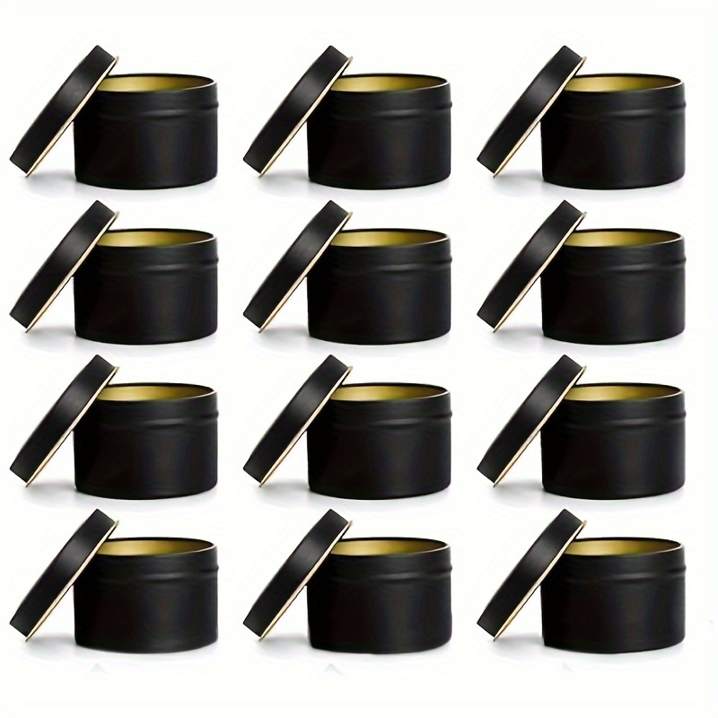 Candle Tins With Lids black Candle Jars candle Making Jars - Temu