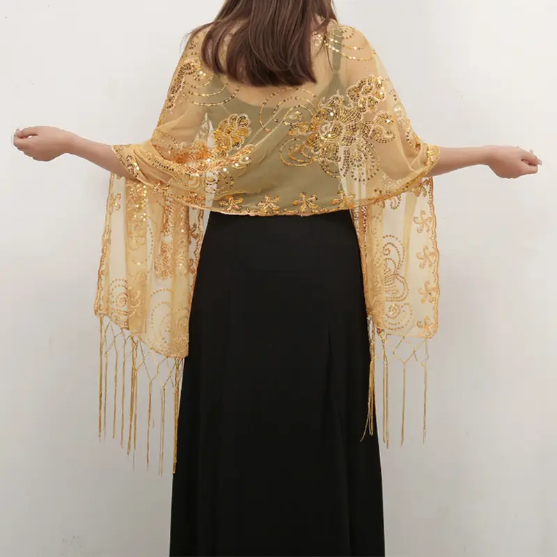 gold shawls for evening dresses Wedding Guest Gold Shawls For Dresses Shawls And Wraps For Evening Dresses, Soft Shawls For Women,