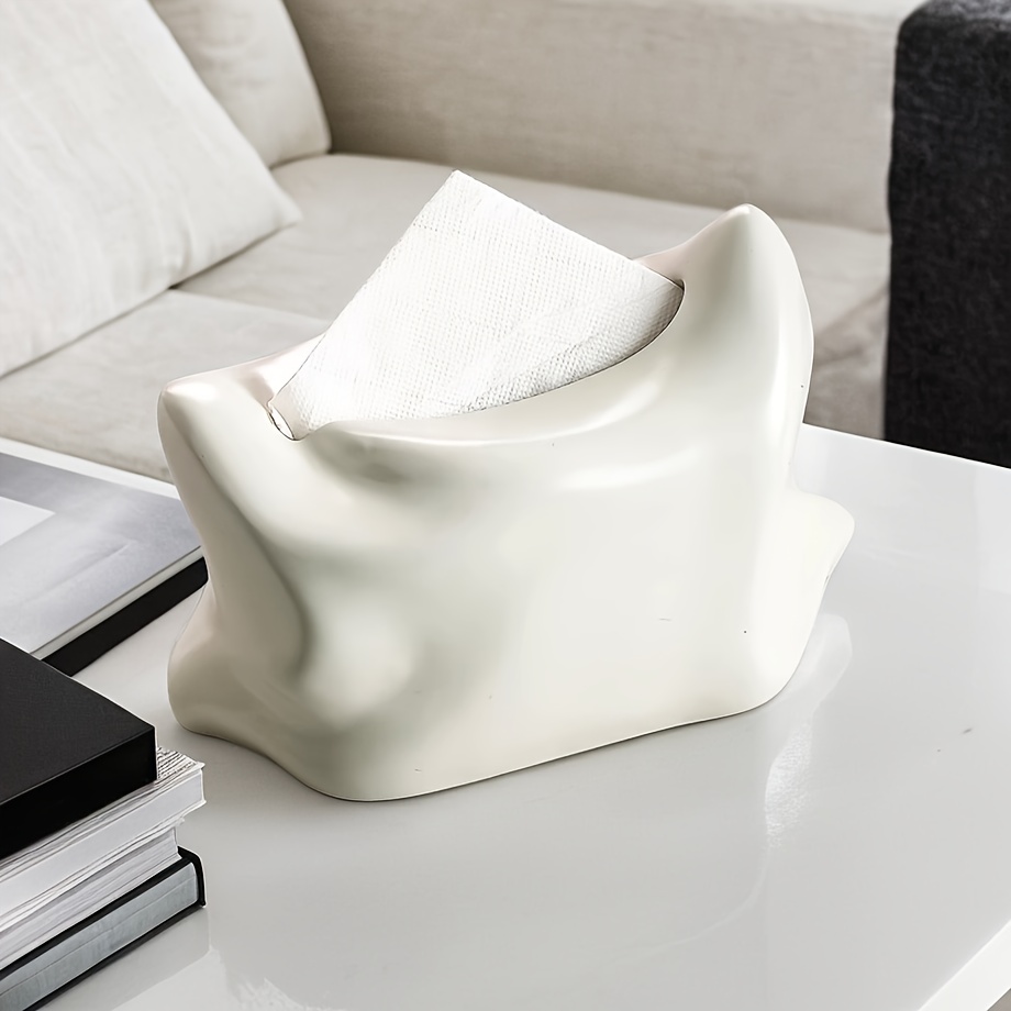 1 ceramic tissue box creative   in glossy green white ideal for bathroom living room bedroom dining table decor   accessory for thanksgiving Product details 1