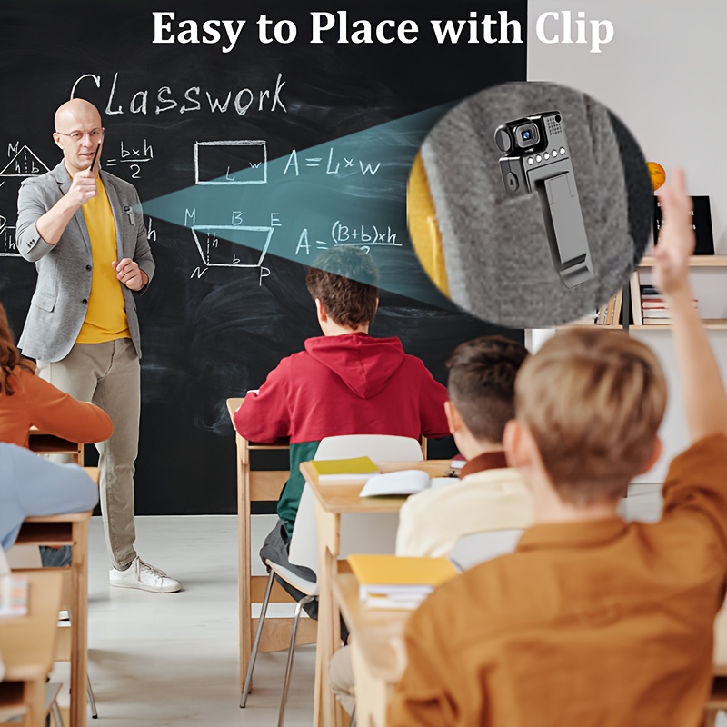 recorder camera chest wearable rotatable lens pocket recorder outdoor conference portable camera sports camera handheld thumb camera recorder details 1