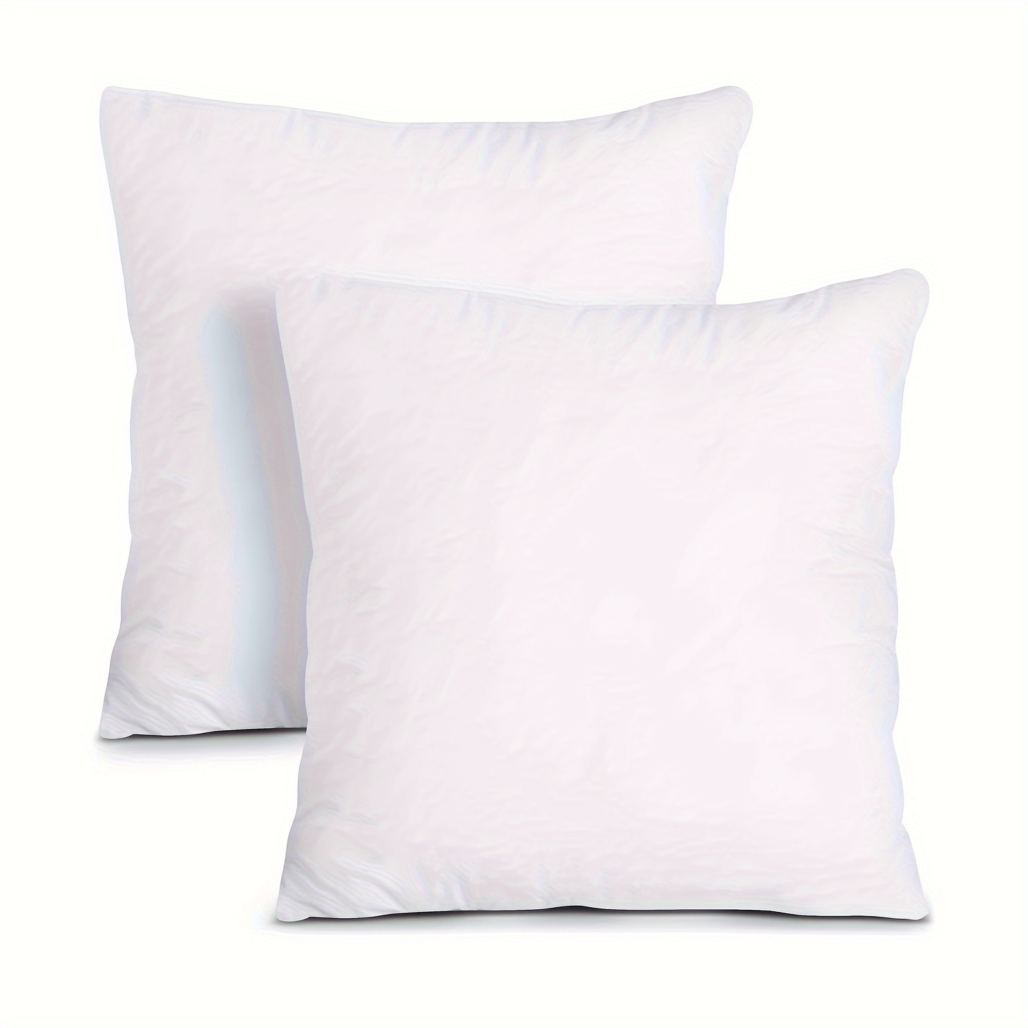 

2pcs Throw Pillow Inserts, Throw Pillow Cores, Square 18"x18" Inches, Bed And Couch Pillows, Sofa Pillows, Decorative Pillows, Skin Friendly, White