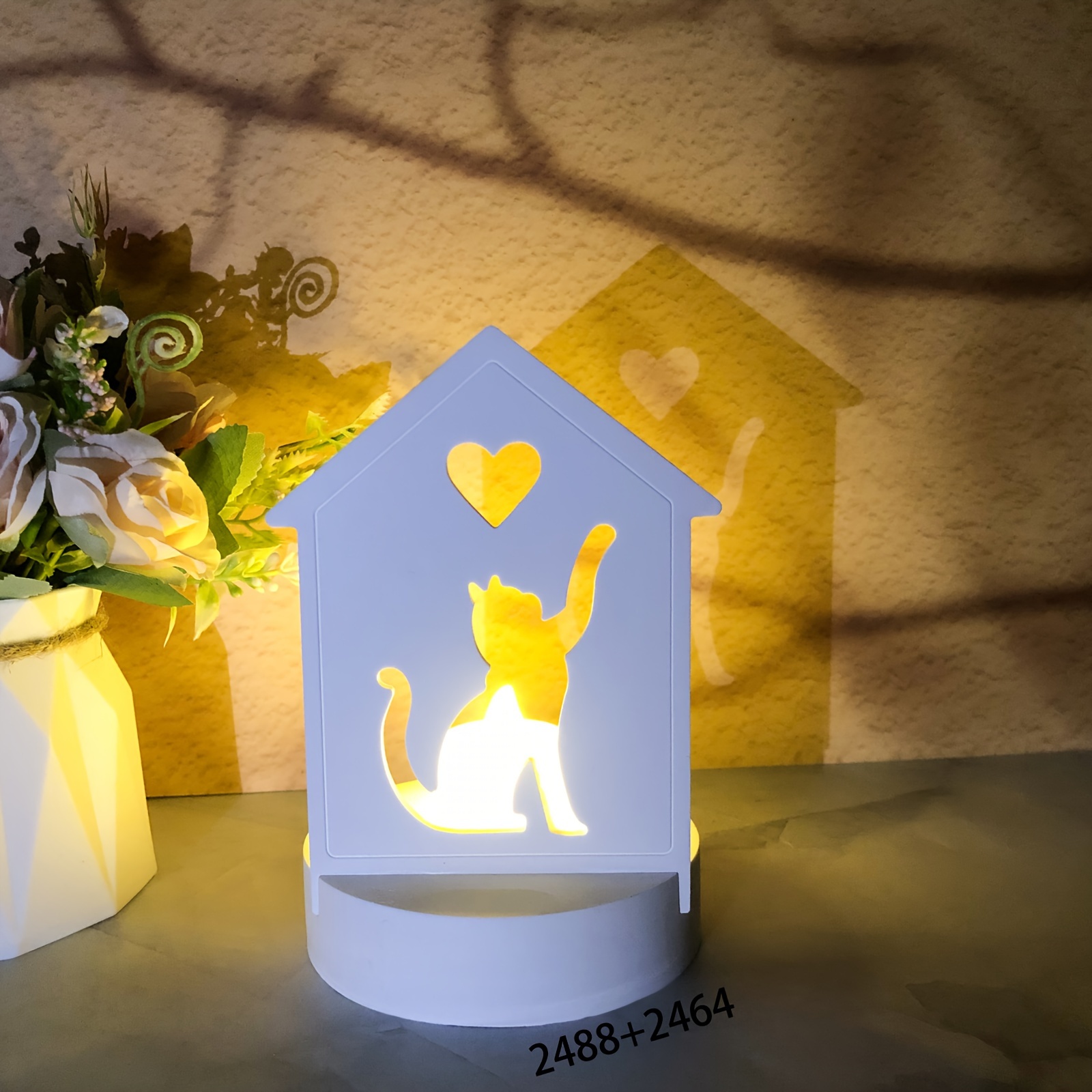 

Sunshine Sky Loving Kitten House Silicone Mold - Round Bottom Candle Holder & Diy Plaster Decor Casting