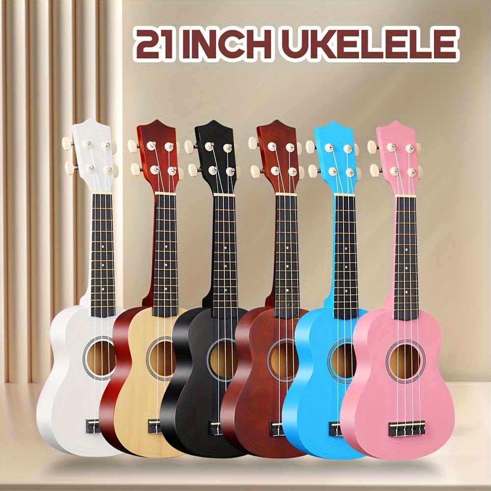 

21-inch Ukulele For Beginners, Hawaiian Ukulele Four-string Wooden Ukulele Professional Adult Beginner Ukulele