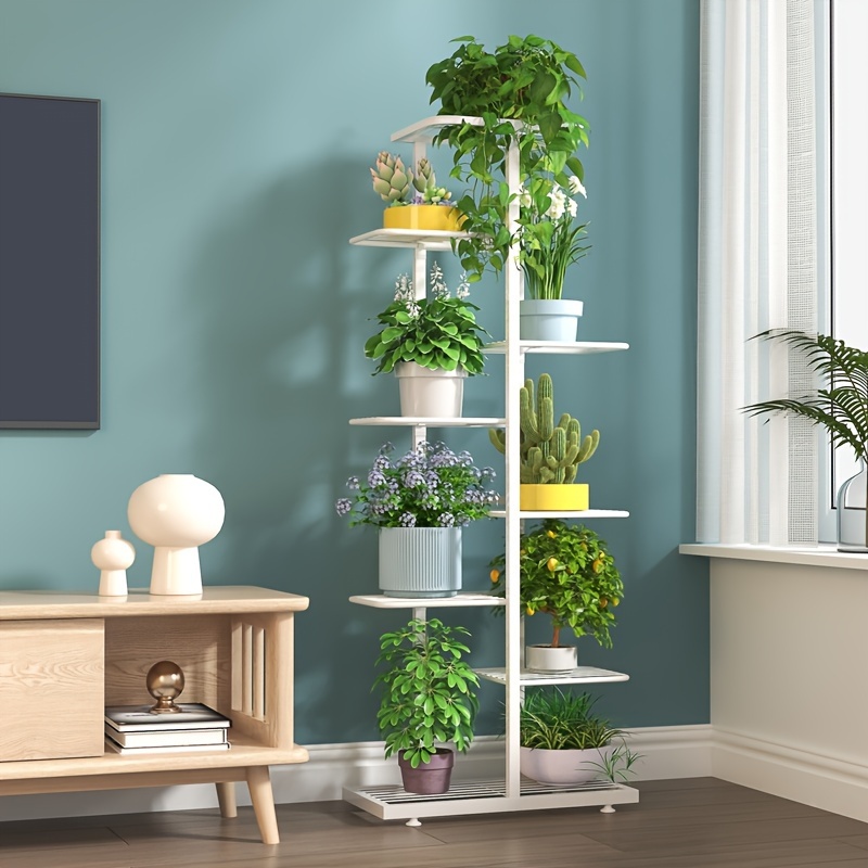 

Elegant Multi-tier Metal Plant Stand For Home Decoration - Perfect For Indoor Plants And Flowers