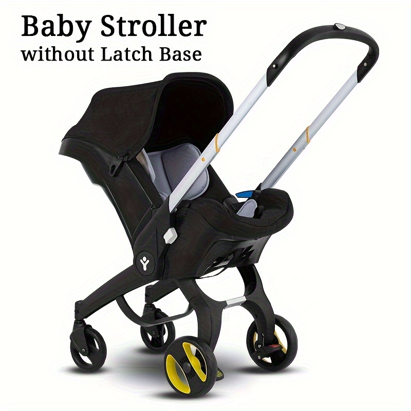 

4-in-1 Baby Stroller | Adjustable Pushchair With Canopy | Compact Foldable Infant Carriage | 39 Inch Height, 23.6 Inch Depth, 17.3 Inch Width | Comfortable Pram For Travel And Outdoor Use