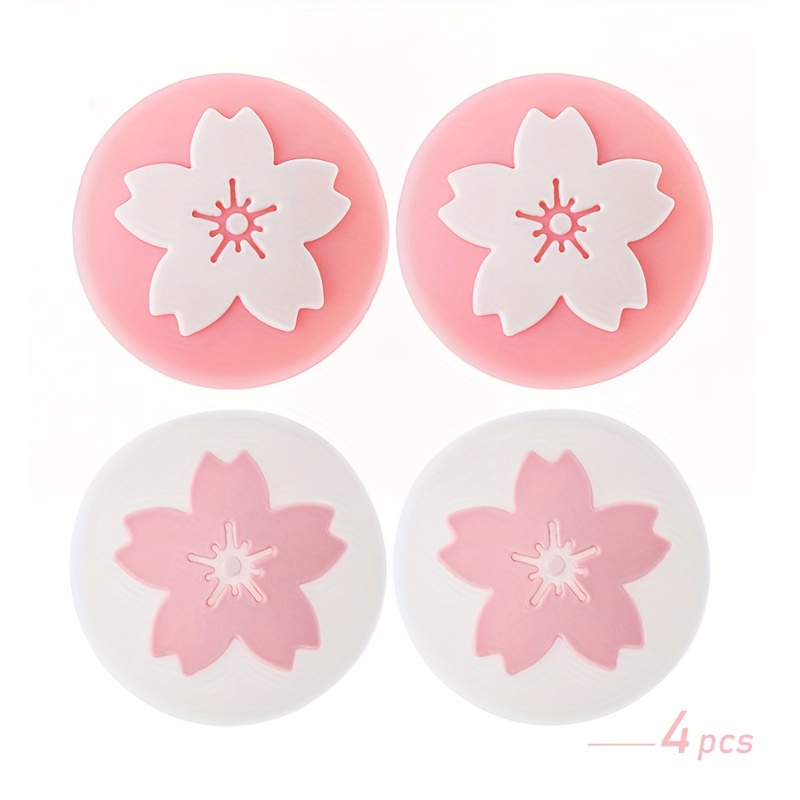 4pcs Thumb Grip Caps Cherry Thumb Cap Joystick Cover For Switch & Switch Ns/oled/lite Gamepad Controller Gamepad Thumbstick Case