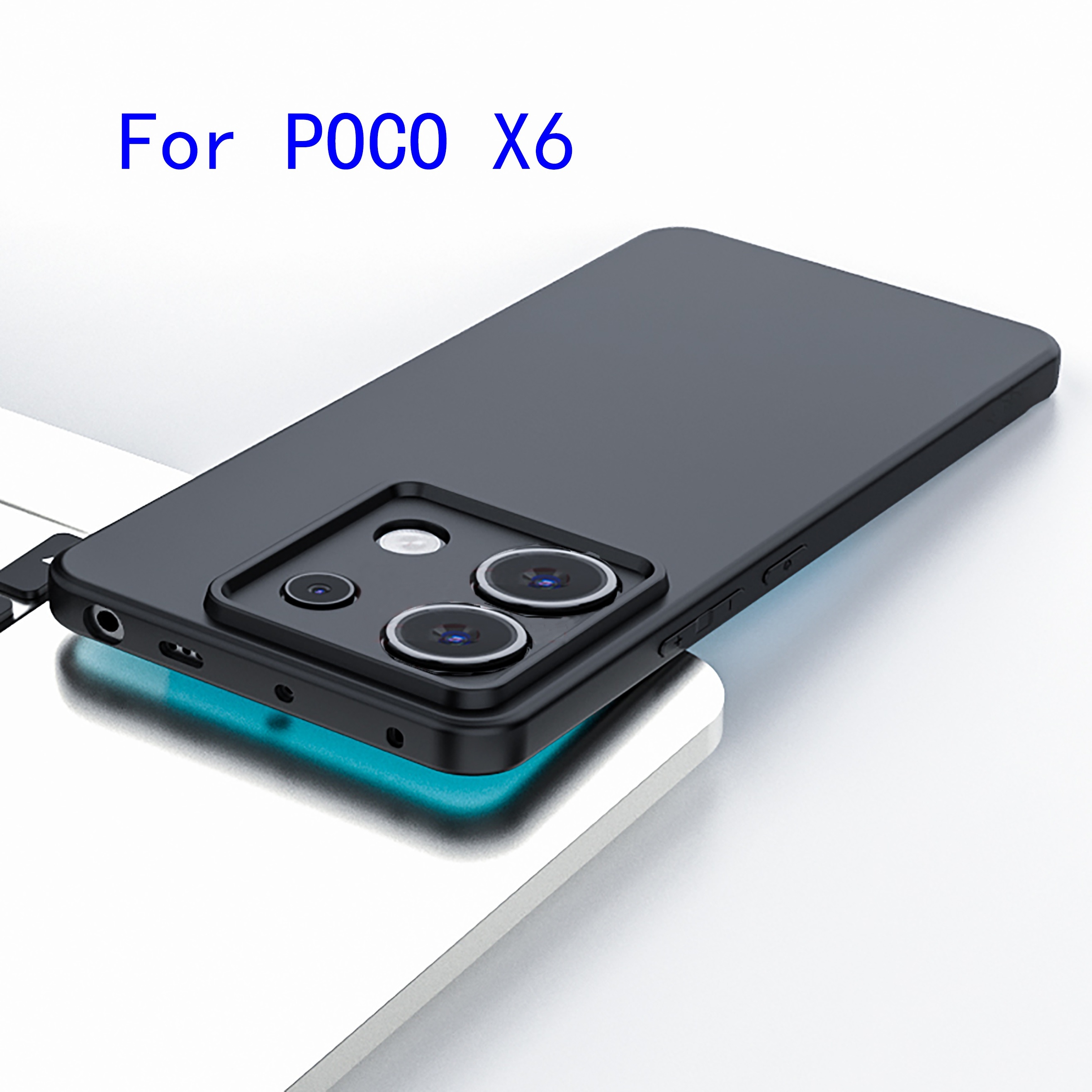  Wousunly Compatible con Xiaomi Poco X6 Pro Funda de silicona  líquida verde oscuro, suave al tacto Poco X6 Pro Funda de silicona a prueba  de golpes delgada (morado) : Celulares y