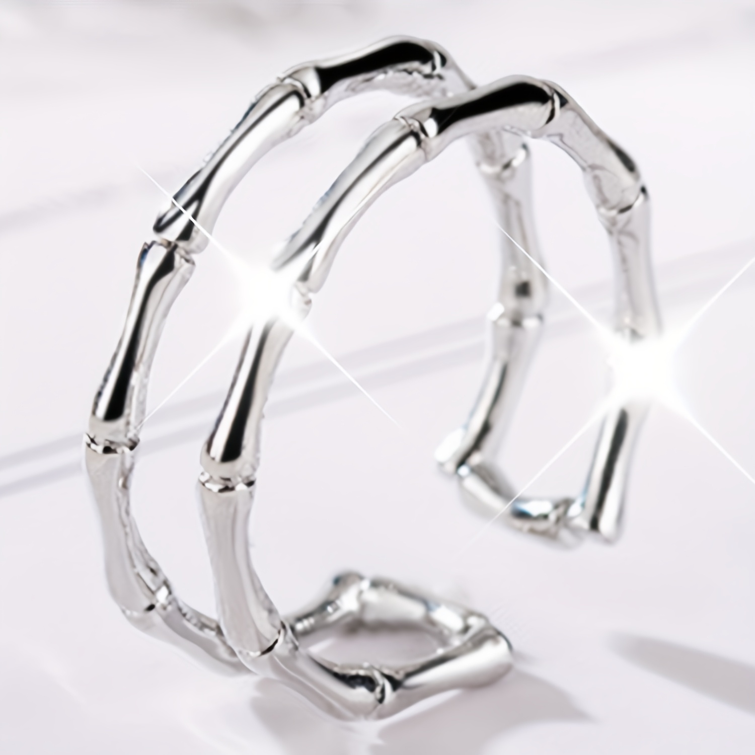925 Silvery Plated Ring, Exquisite Fashionable Design