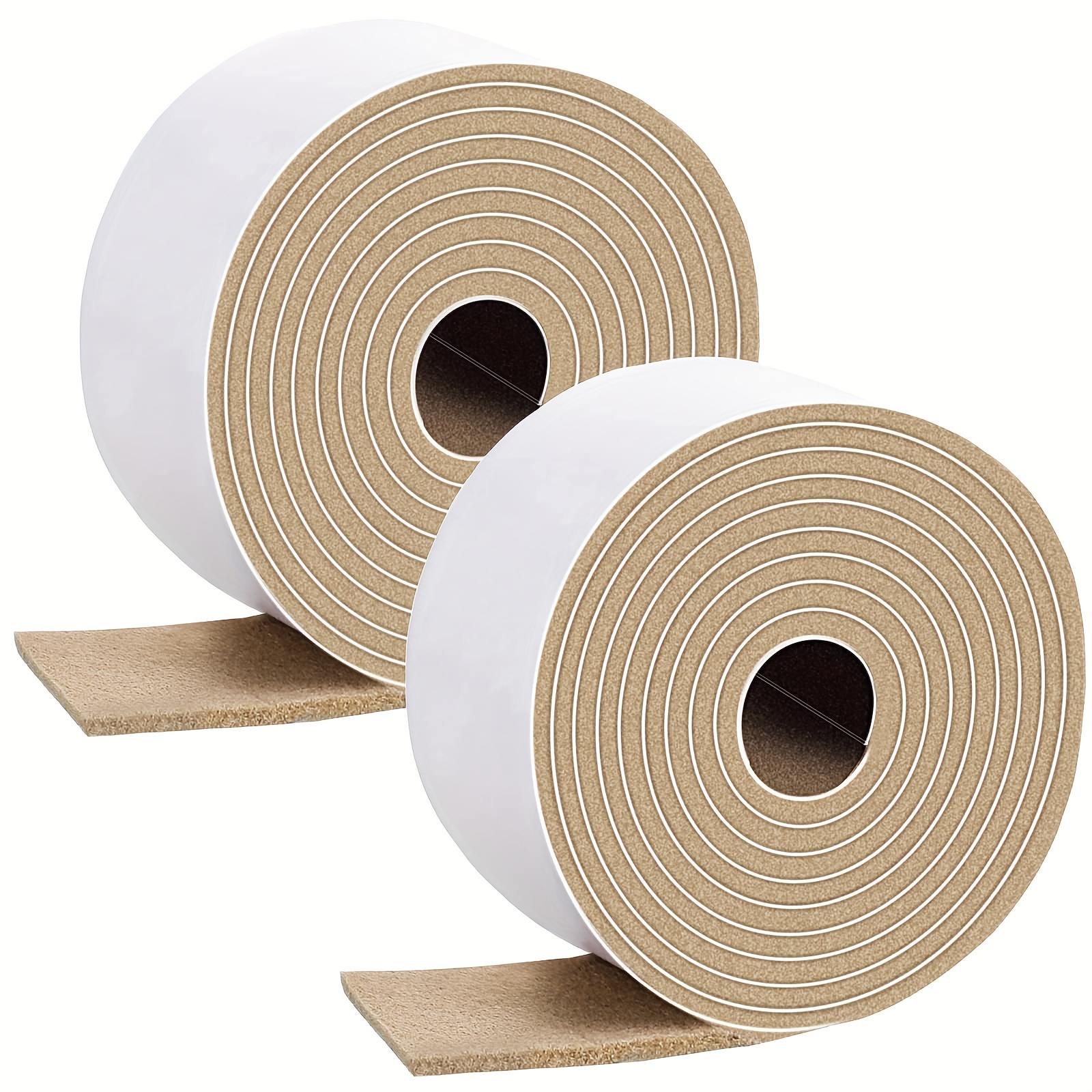 

Self-adhesive Felt Tape Rolls, 2-pack, Non-slip Furniture Protector For , Chairs, And Wall Protection - 120" X 1" X 0.12