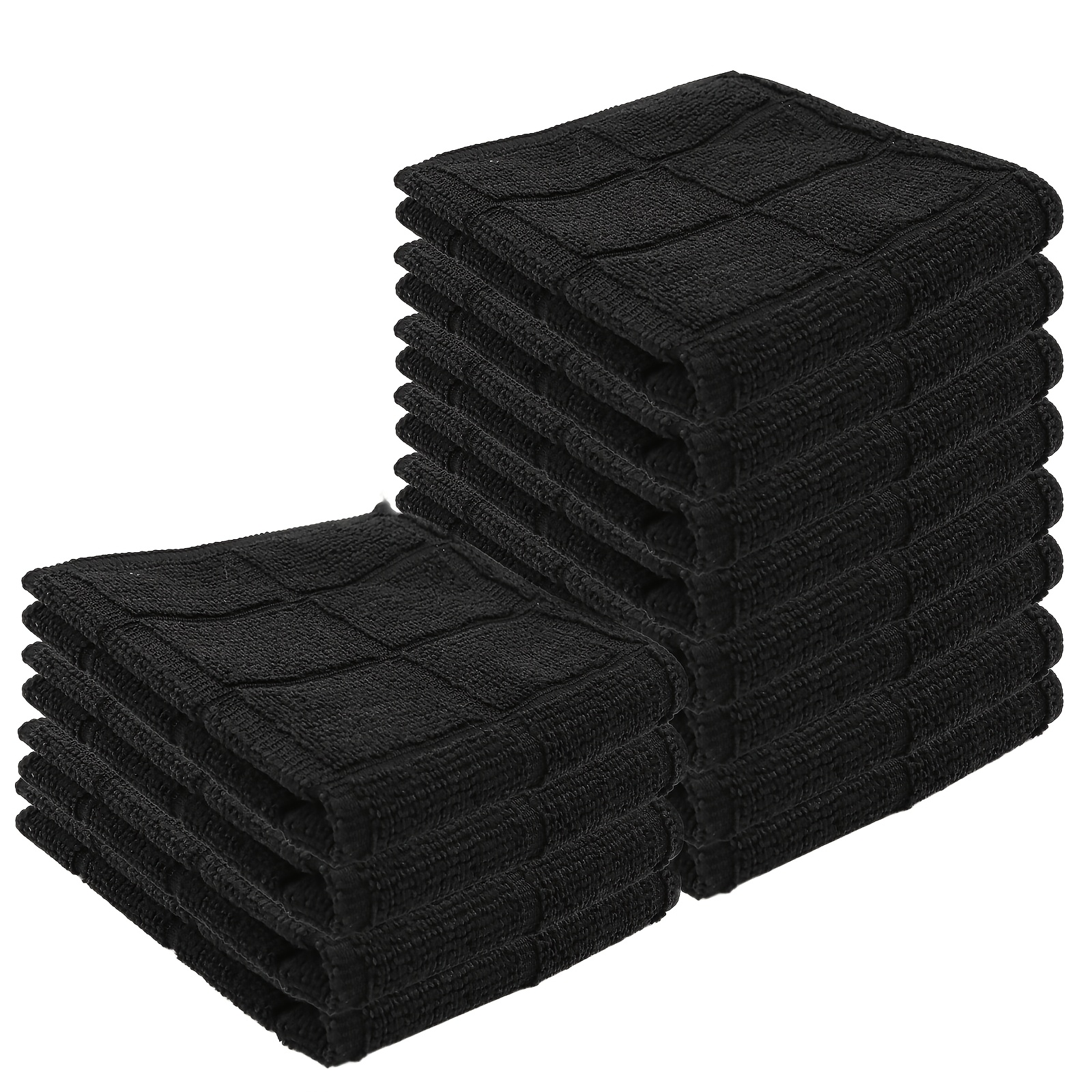 E-shop 25x25 cm, Ultrafeines Küchentuch aus Faser, Karomuster, ultraweich und hoch saugfähig