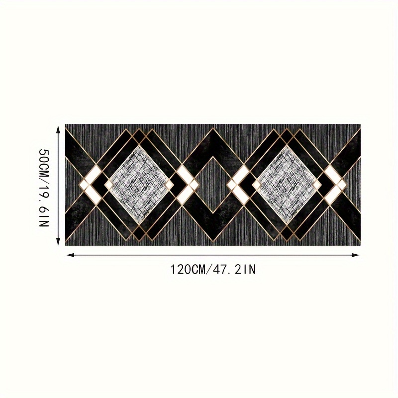 TEMU 1pc Material, Bohemian Retro Long Runner Rug, Soft And Machine Washable - Suitable For Hallway, Kitchen, And Laundry Room Indoor/outdoor Use