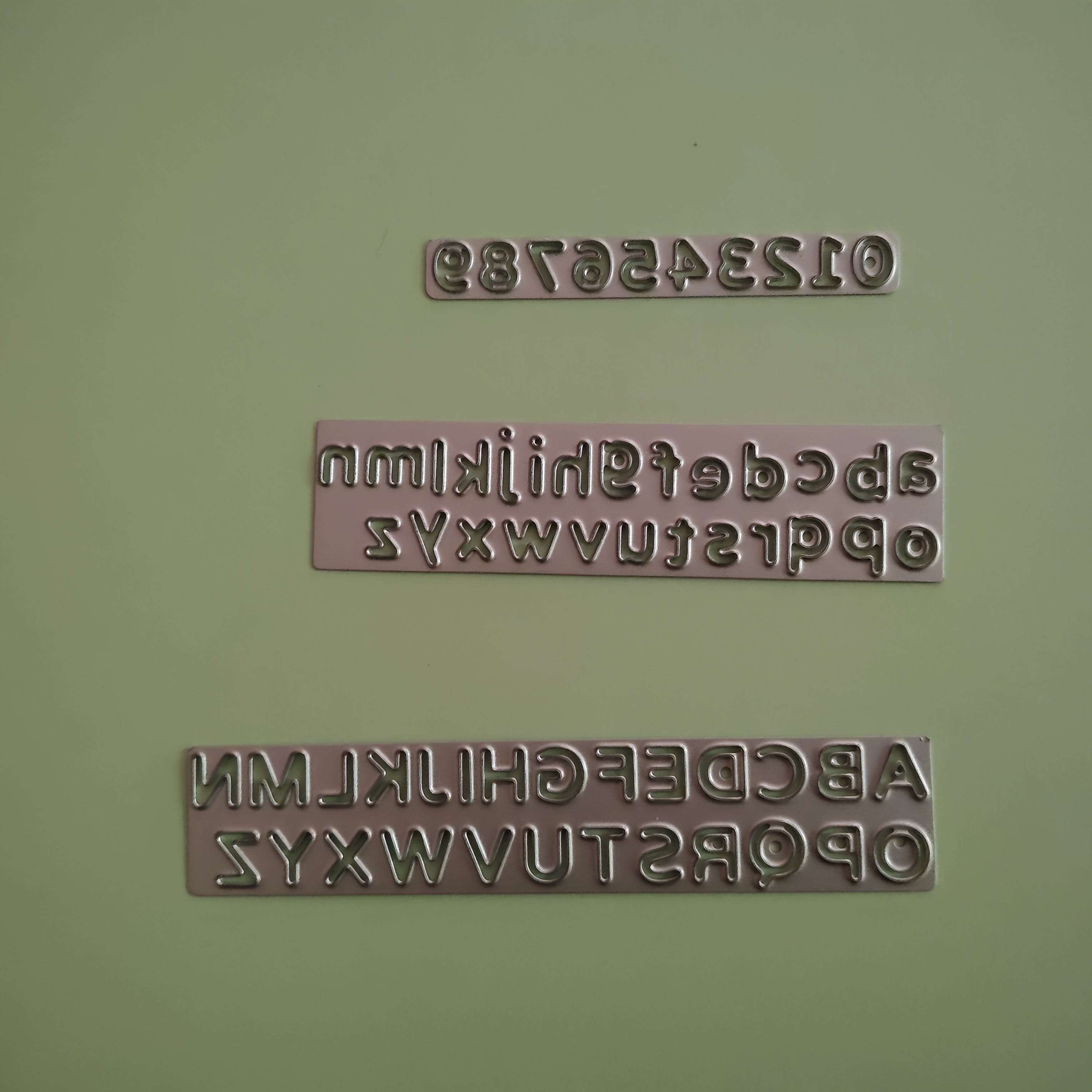 TEMU 3pcs Set Includes 26 And Lowercase English Letters, As Well As Numbers 0-9, Made From Carbon Steel Die-cut Molds. Suitable For Scrapbooking