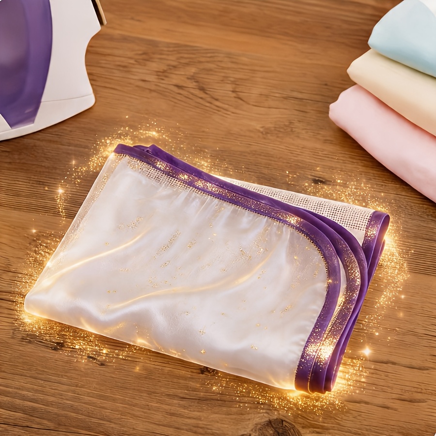 TEMU 2pcs Heat-resistant Ironing Mat With Ironing Net, Durable Steam Iron Protector For Clothes & Ironing Boards, No Electricity Required, Safe Mesh