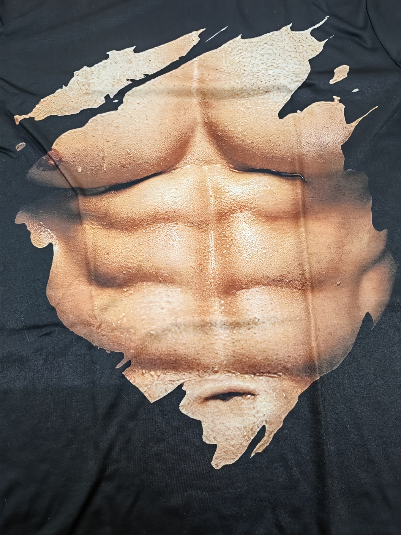 Lastest Fashion 3D Printed T-Shirt Ripped Six Pack Abs Muscles