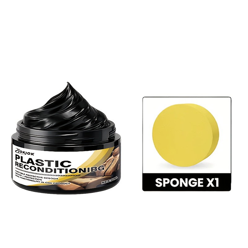 Automobile Plastic Refurbishing Cream | Jokjok Universal Tire Brightening Cream Prevents Aging And Fading, Enhances Interior And Dashboard Shine, Protects In-car Environment, Long-lasting