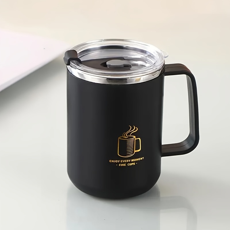 

1pc 500ml/16.91oz 304 Stainless Steel Mug Double-walled Insulated Coffee Cup Tea Cup Companion Gift Student Water Cup