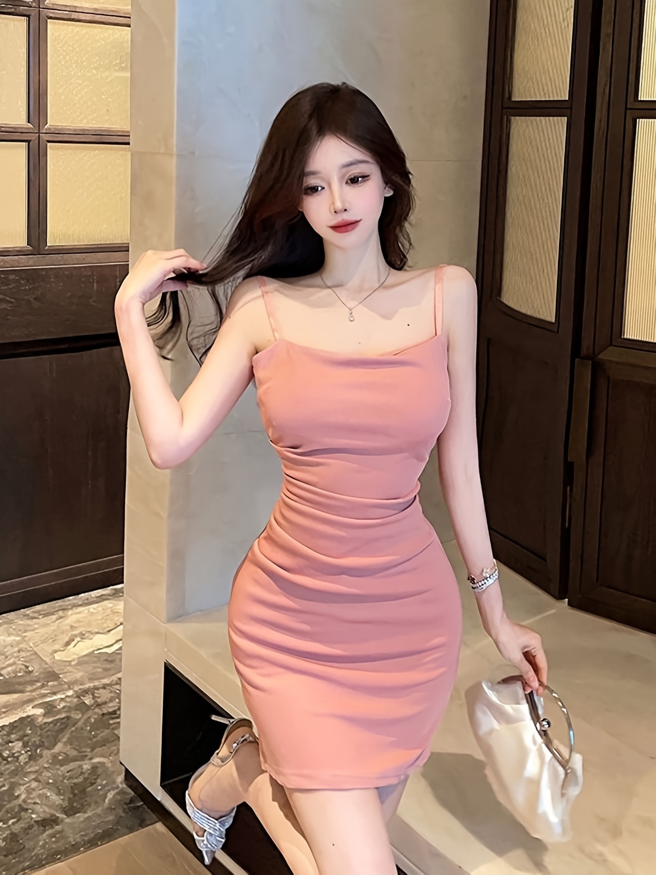New of Spaghetti Strap Dresses for Petite Women, Featuring a  Sophisticated And Fitted Design That The Figure, Short And Sty