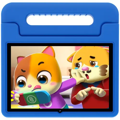 kids tablet 10 hd screen 2 2expandable 32 for kids with eva shockproof case ad free contents pre educational apps
