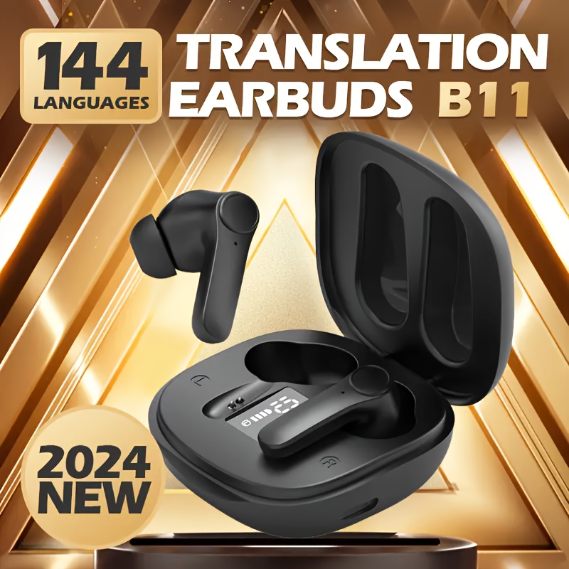 

New 144 Language Earphones: Ai Intelligent Translation, Suitable For Travel And Work