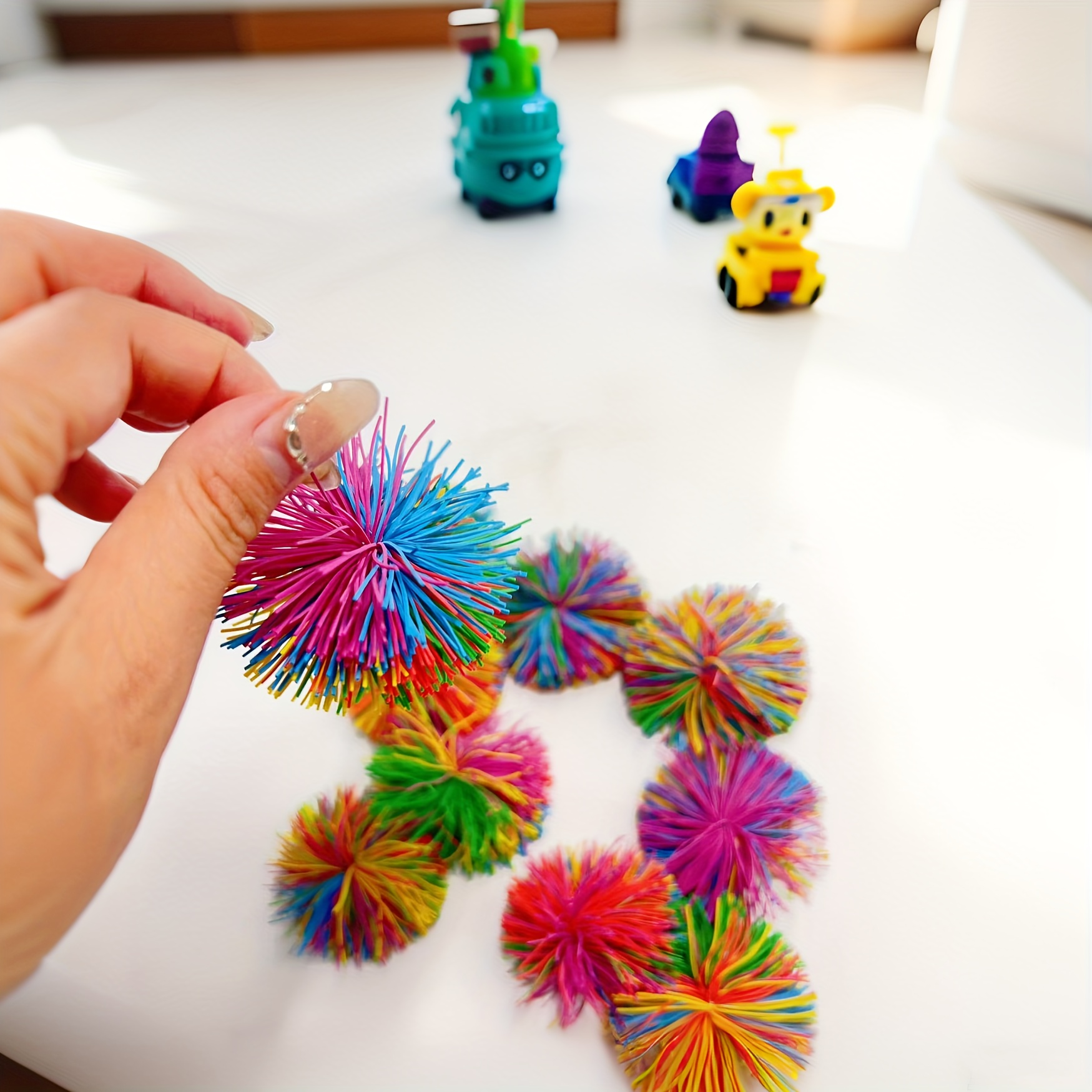 Colorful Sensory Play Balls Soft Bouncy & Elastic Plastic Balls