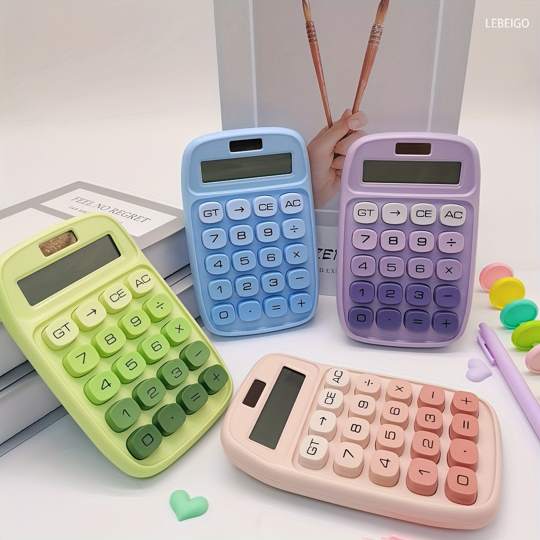 1pc/2pcs calculadora portátil escritorio energía solar - Temu Chile