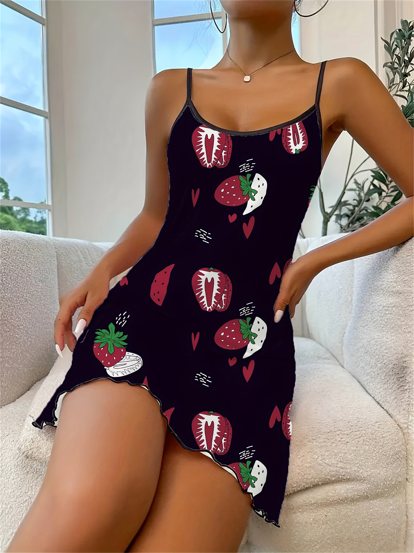 ワンピース rosyluce CUTTING DRESS & STRAWBERRY TOTE Baby Rosy luce