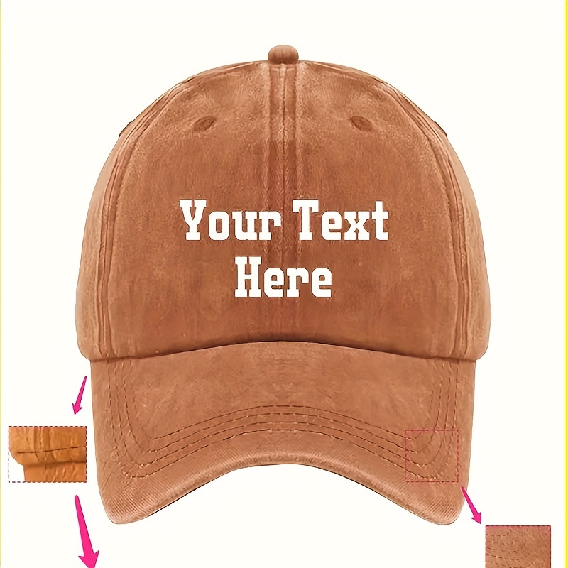 

Baseball Caps, Personalized Text Name, For Men And Women Gifts, For Summer Outdoor Sports