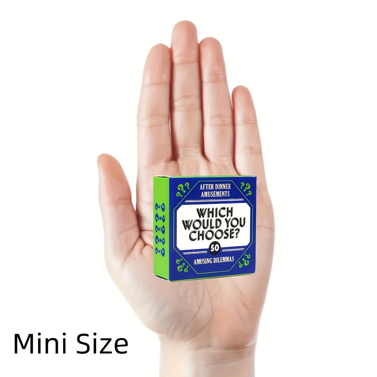 TEMU Portable Mini "which Would ?" Dilemma Card Game - Suitable For Family , Travel & Parties - Interactive Decision-making Party Game With Tough For