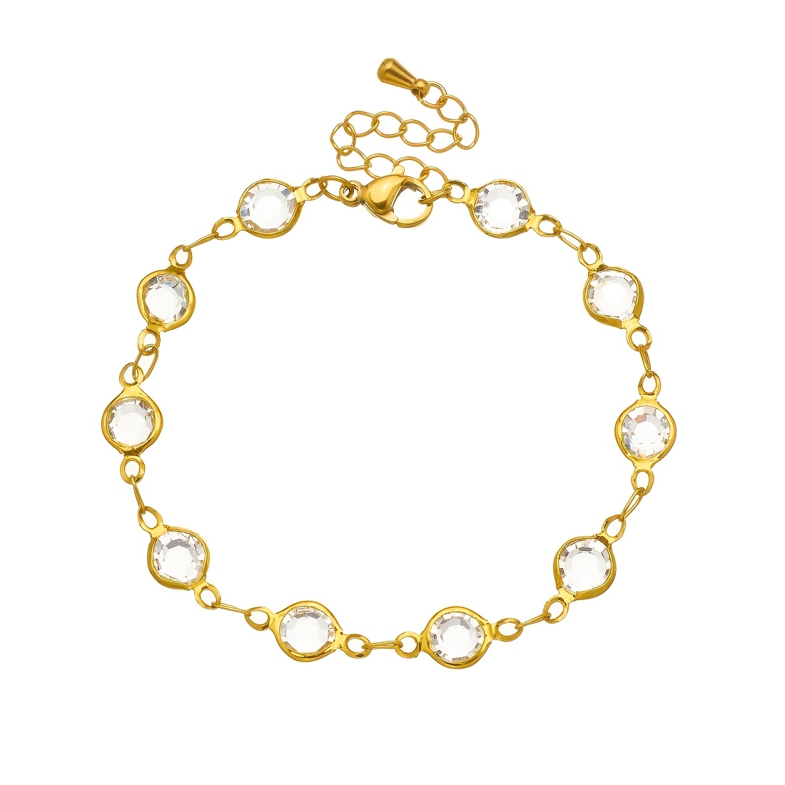 Women's Fashionable Transparent Round Bead Bracelet