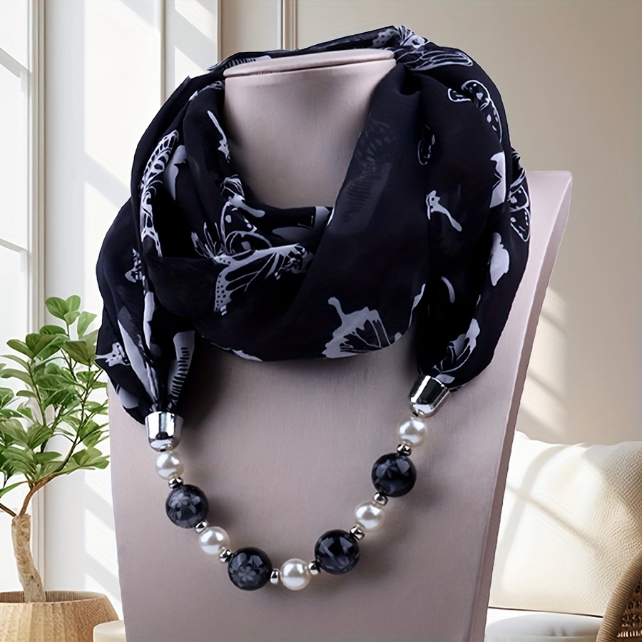 Women's Bohemian Scarf & Headscarf - Print Multi-functional Shawl Suitable For Parties, Dates, - Soft Decorative Scarves For Weddings, Festivals & Outdoor Events