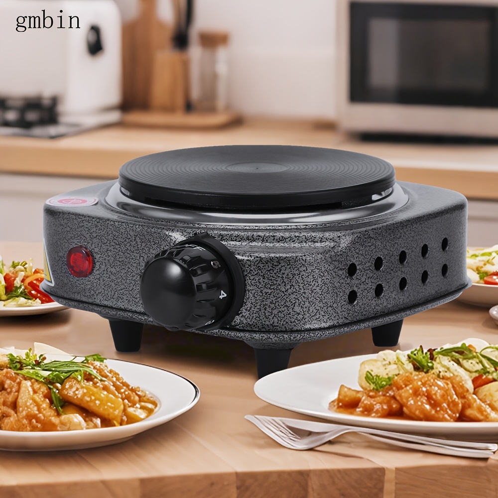 [Electric Heating Stove] 1pc Electric Heating Stove, Multi-Functional Temperature Control | US Plug, 110V, Iron, Overheat Protection, Quick Heater, Durable & Easy to Clean, Ideal for Home, Office, Dorm, Travel, Camping, Tea & Coffee Brewing, Countertop Burners