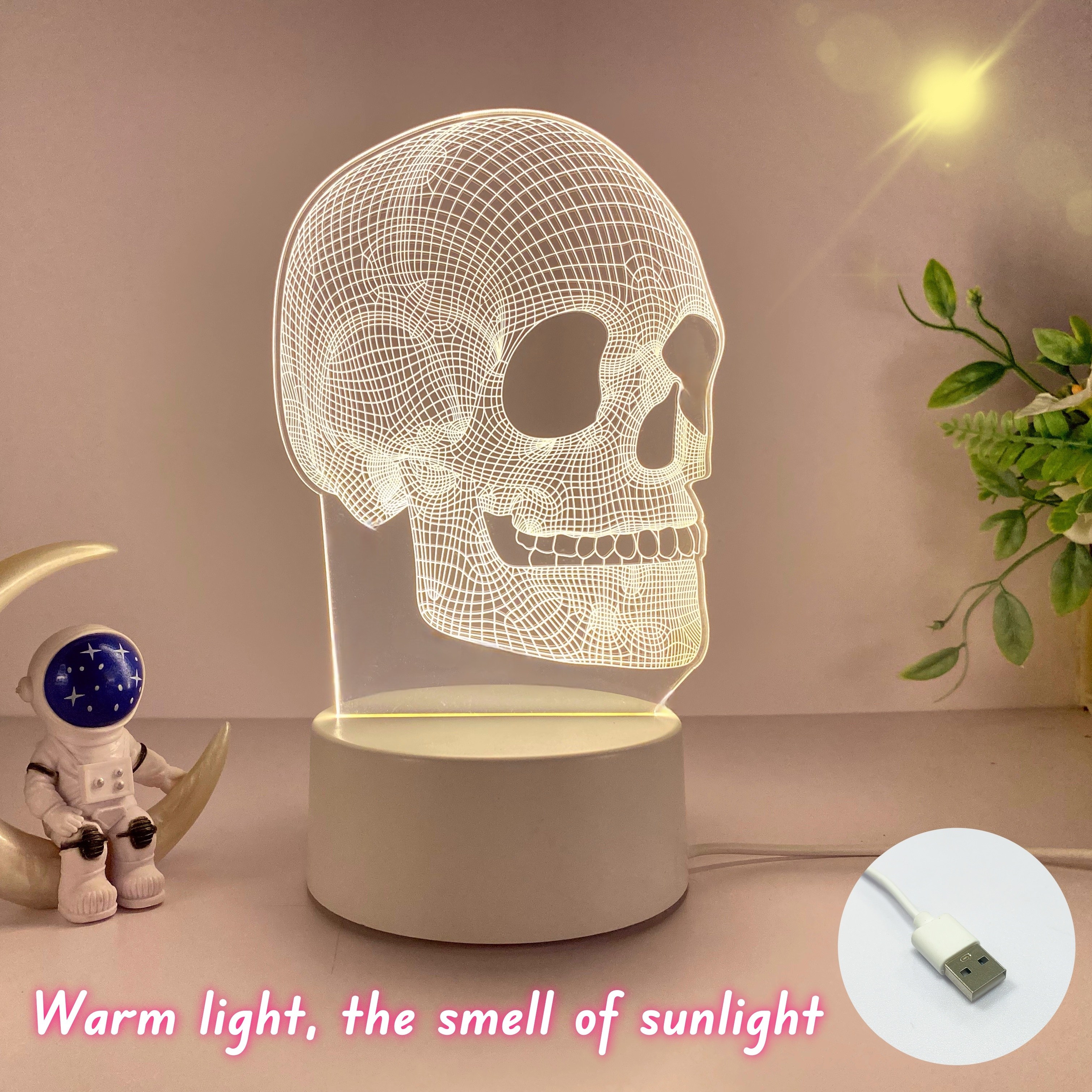 

A Series 3d Creative Night Light, , Holiday Atmosphere Decoration Table Lights, Usb Warm Light Bedroom Bedside With Sleeping Lights, Holiday, Birthday Gift Lights For Family And Friends.