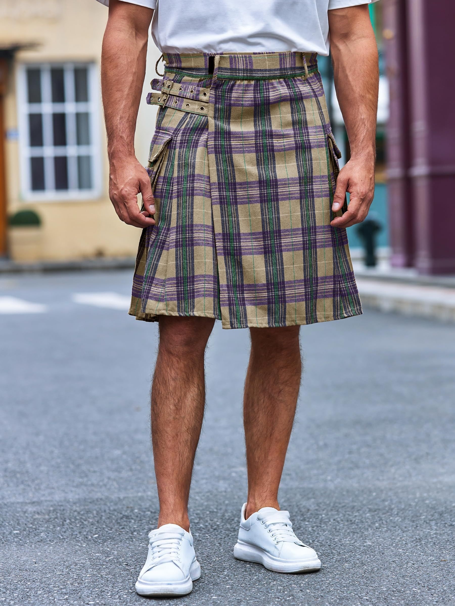 5R cheapest FIVE RIVERS Hybrid Utility Kilts for Men Traditional Tartan Kilt, 42