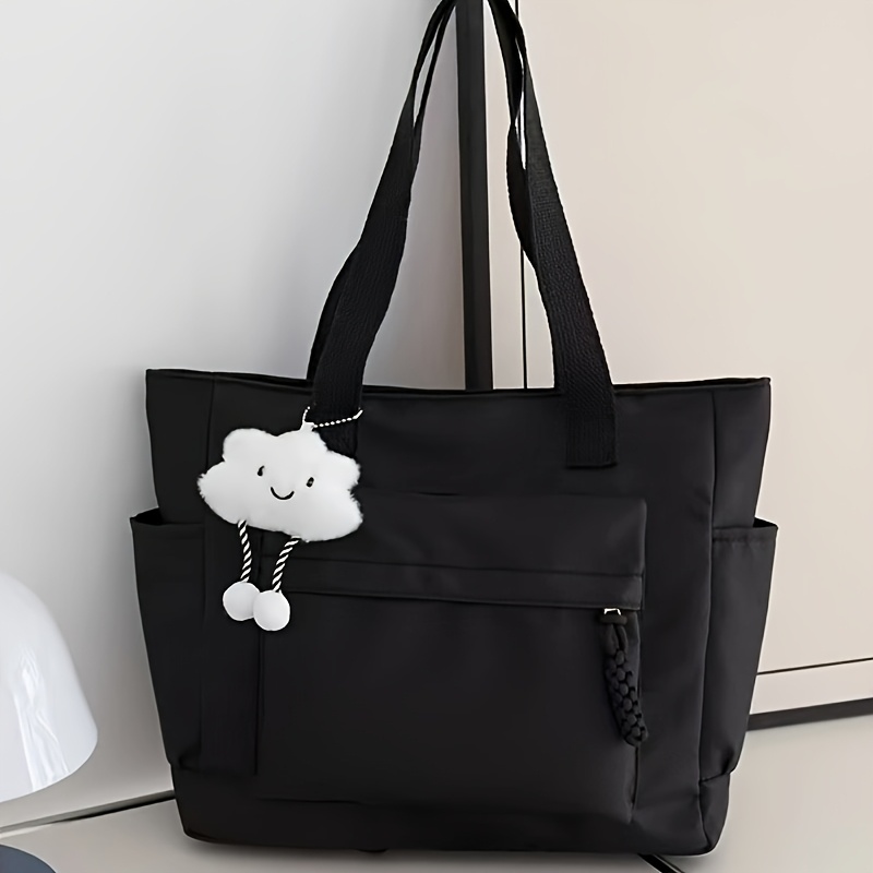 TEMU [Dames Schoudertas] Nieuwe Veelzijdige Commuter Schoudertas, Kleur Capaciteit, Casual Handtas, Gemakkelijke Studenten Tote Bag voor Leerboeken.