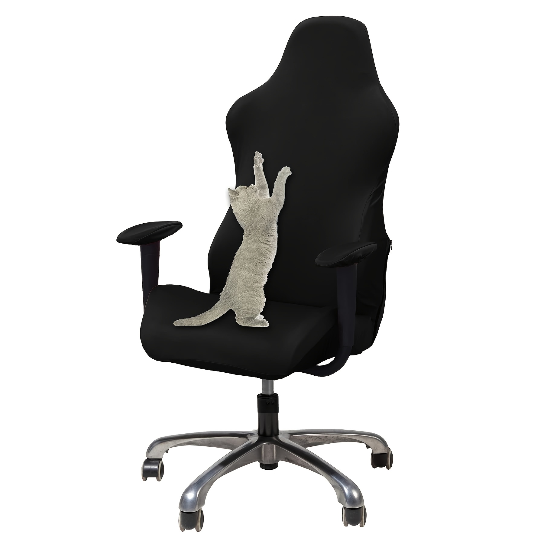 

Gaming Chair Slipcover Stretch Seat Chair Cover For Leather Computer Reclining Racing Gamer Chair Protector