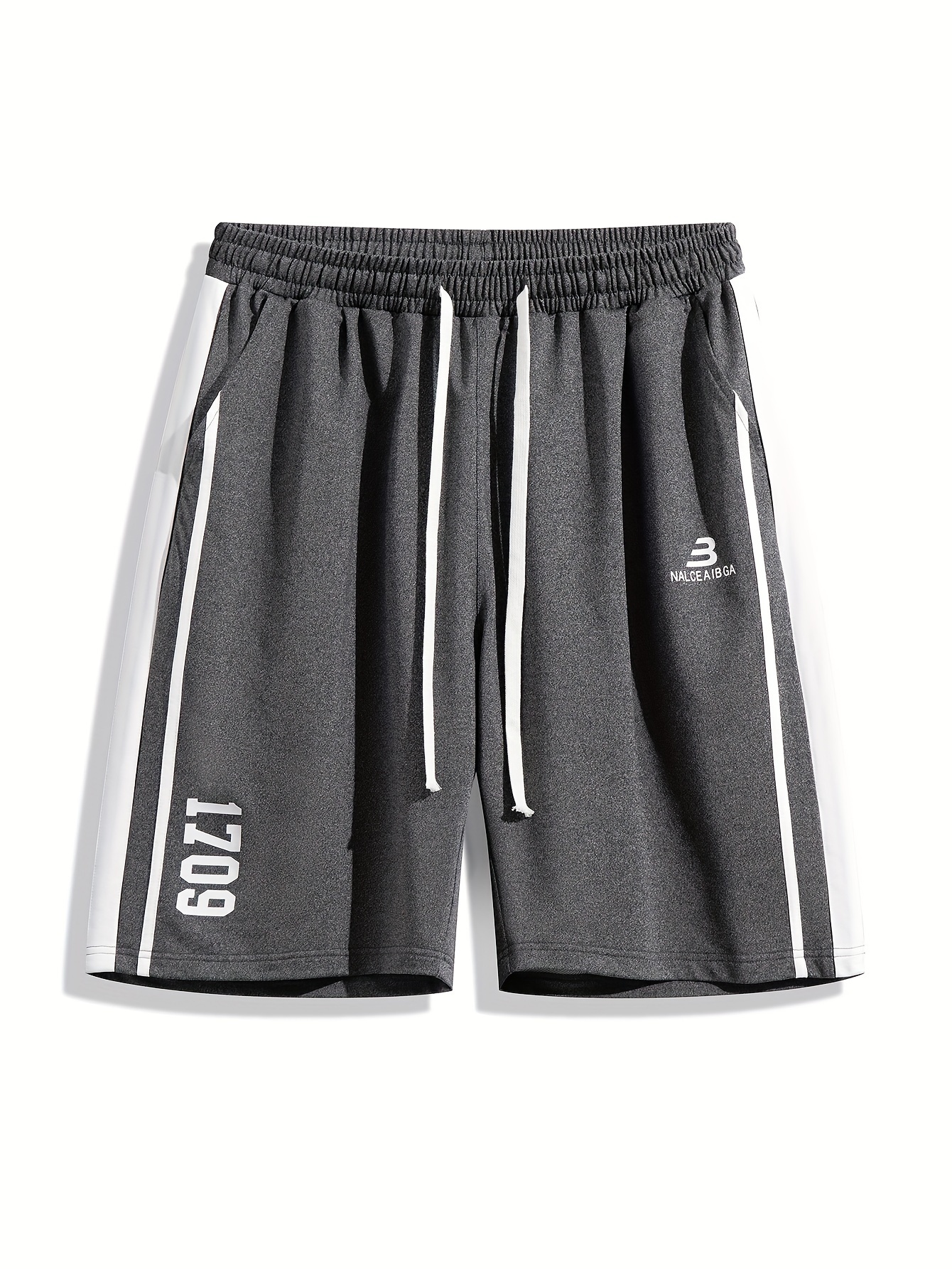 *'S Plus Size Athletic Shorts Loose Fit, Geometric Pattern, Elastic  Waistband with Drawstring, Lightweight Summer Casual Shorts for Basketball 