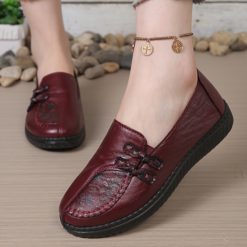 Old Beijing Cloth Shoes for Women, Soft Sole Comfortable Middle-Aged and Elderly Mom Shoes, Slip-On Casual Flat Shoes, Grandma Shoes, Women Shoes, Sneakers