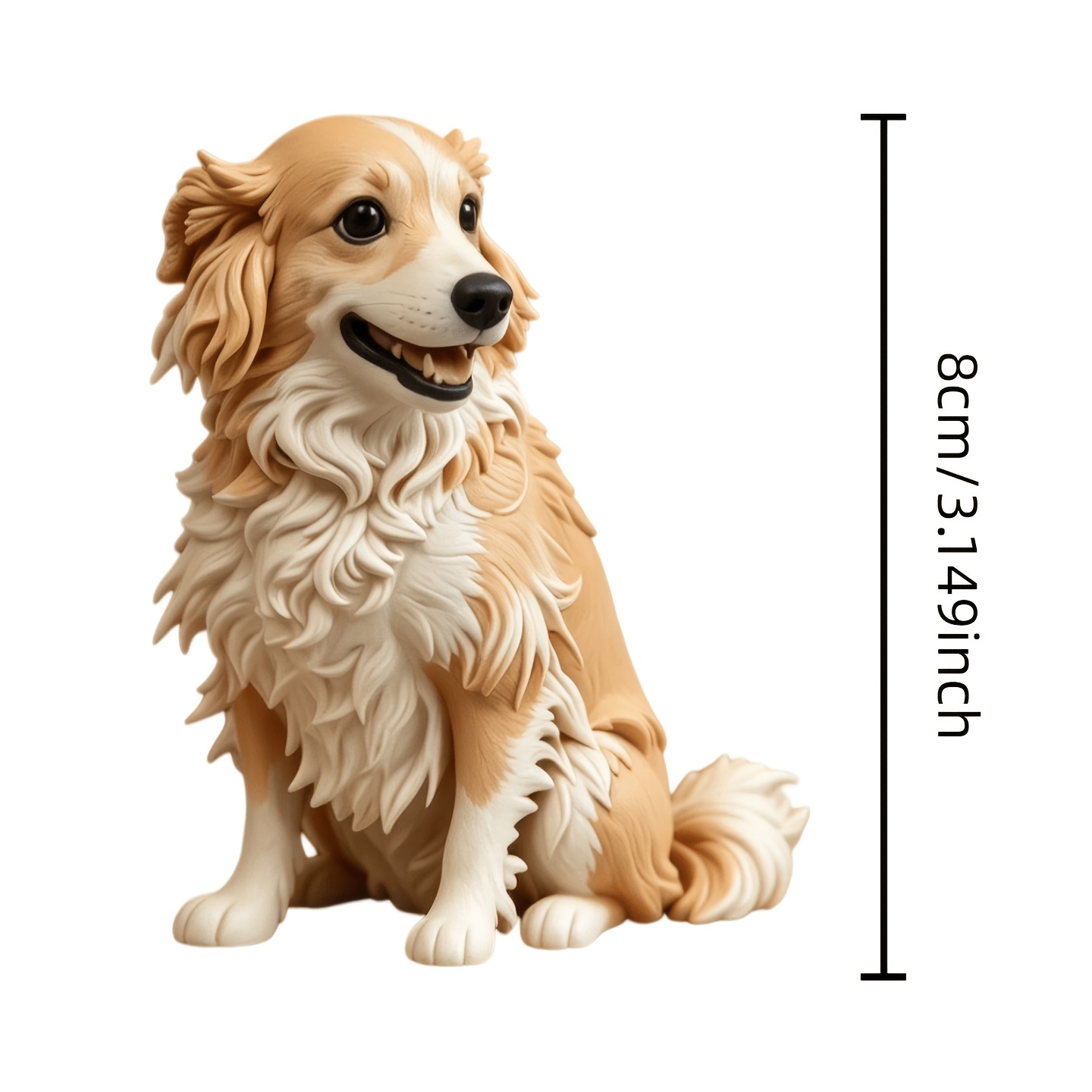 TEMU Custom Pet Figurine From Photos, Resin Animal Statue, Cute Desktop Ornament For Car Dashboard, Office Desk And Bookshelf, Home Warm Decor Custom