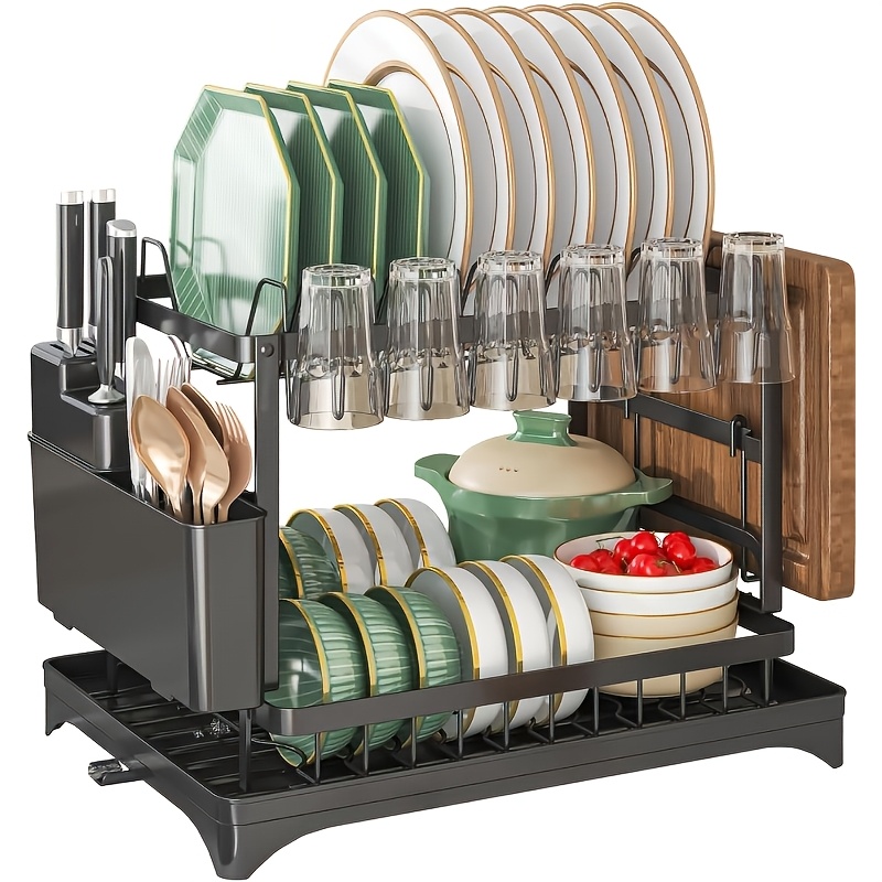 TEMU Removable Drain Shelf - Carbon Steel Kitchenware Organizer