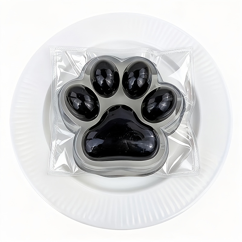 Paws Squeeze; Transparent Bottom With Black Cat Paws; Gift; Birthday Party Gift Pack; Q Bounce Texture Feel; Suitable For Day, , Christmas, New Year's Day, Etc. Party Gift Pack