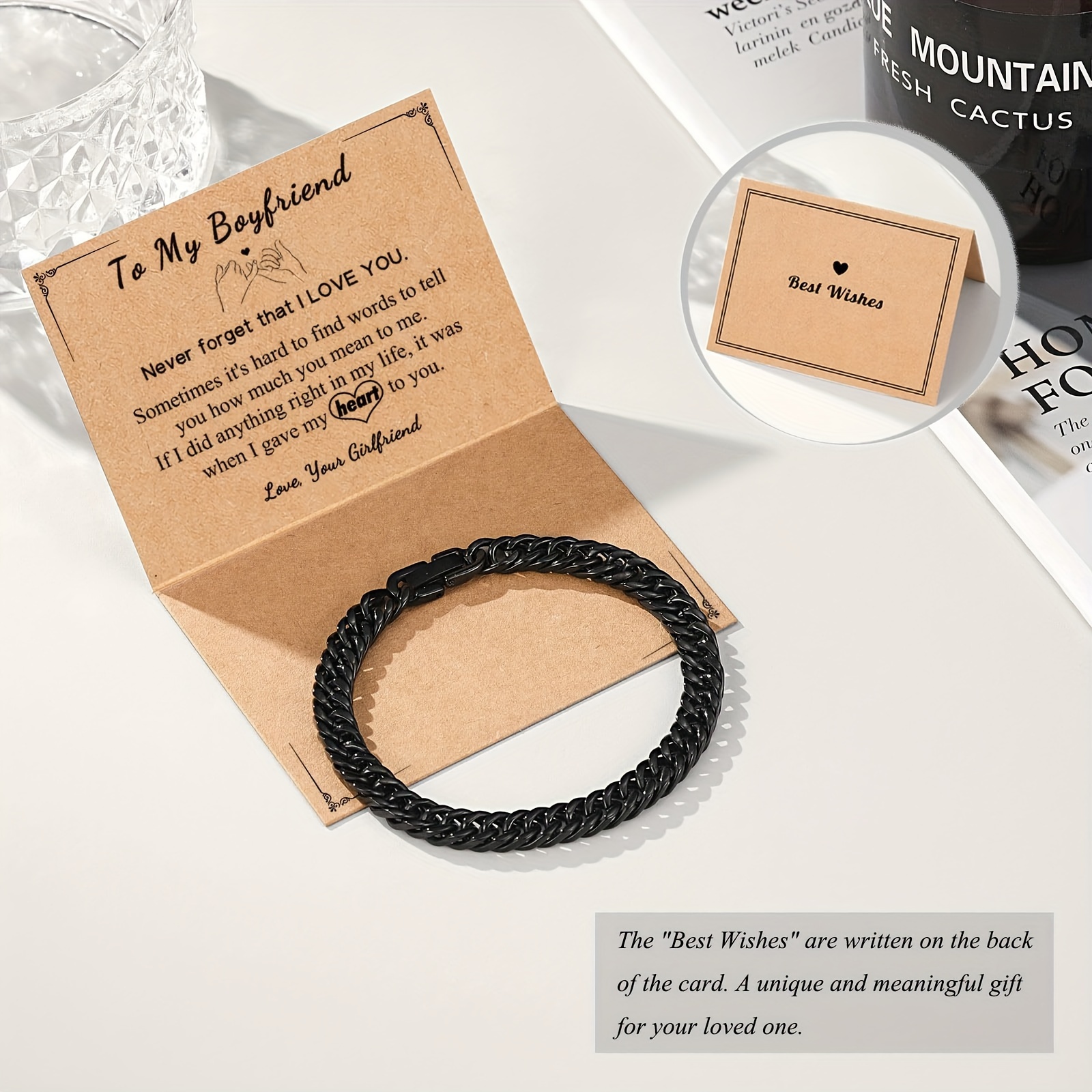 Men's Stainless Steel Cuban Link Chain Bracelet